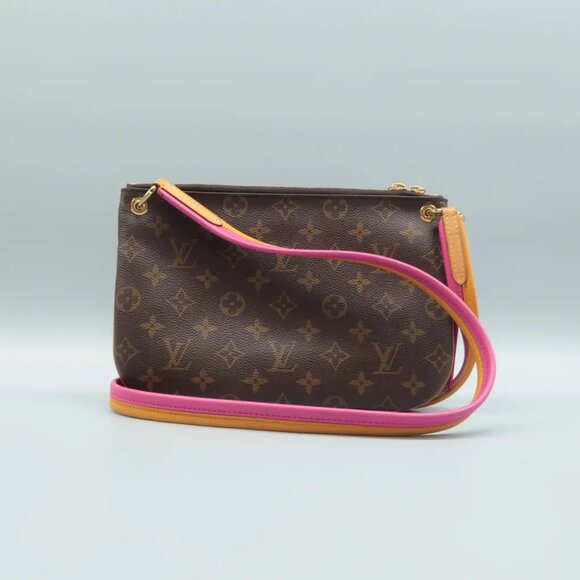 100% Authentic Louis Vuitton Lorette Brown Monogram Canvas Shoulder Bag - Picture 2 of 12